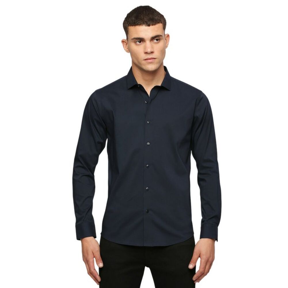 Only Mens Regular Long-Sleeved Shirt / Dark Navy